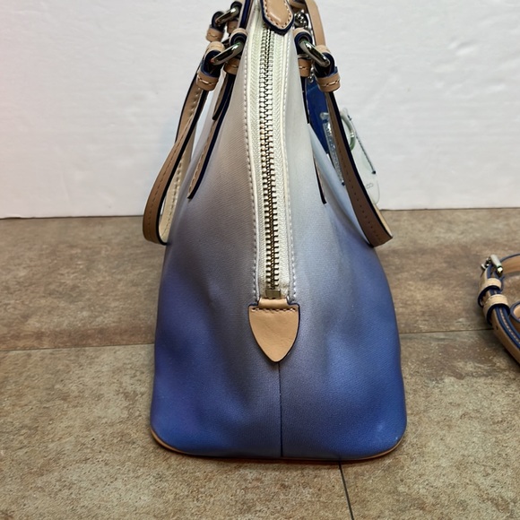 AUTHENTIC COACH CORA PEYTON PORCELAIN BLUE OMBRE HANDBAG PURSE - Picture 6 of 14